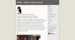 Desktop Screenshot of englishcollegebarnes.co.uk